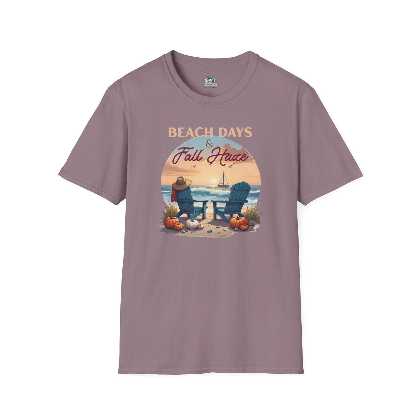 Beach Days Fall Haven Coastal T-Shirt – Autumn Beach Vibes