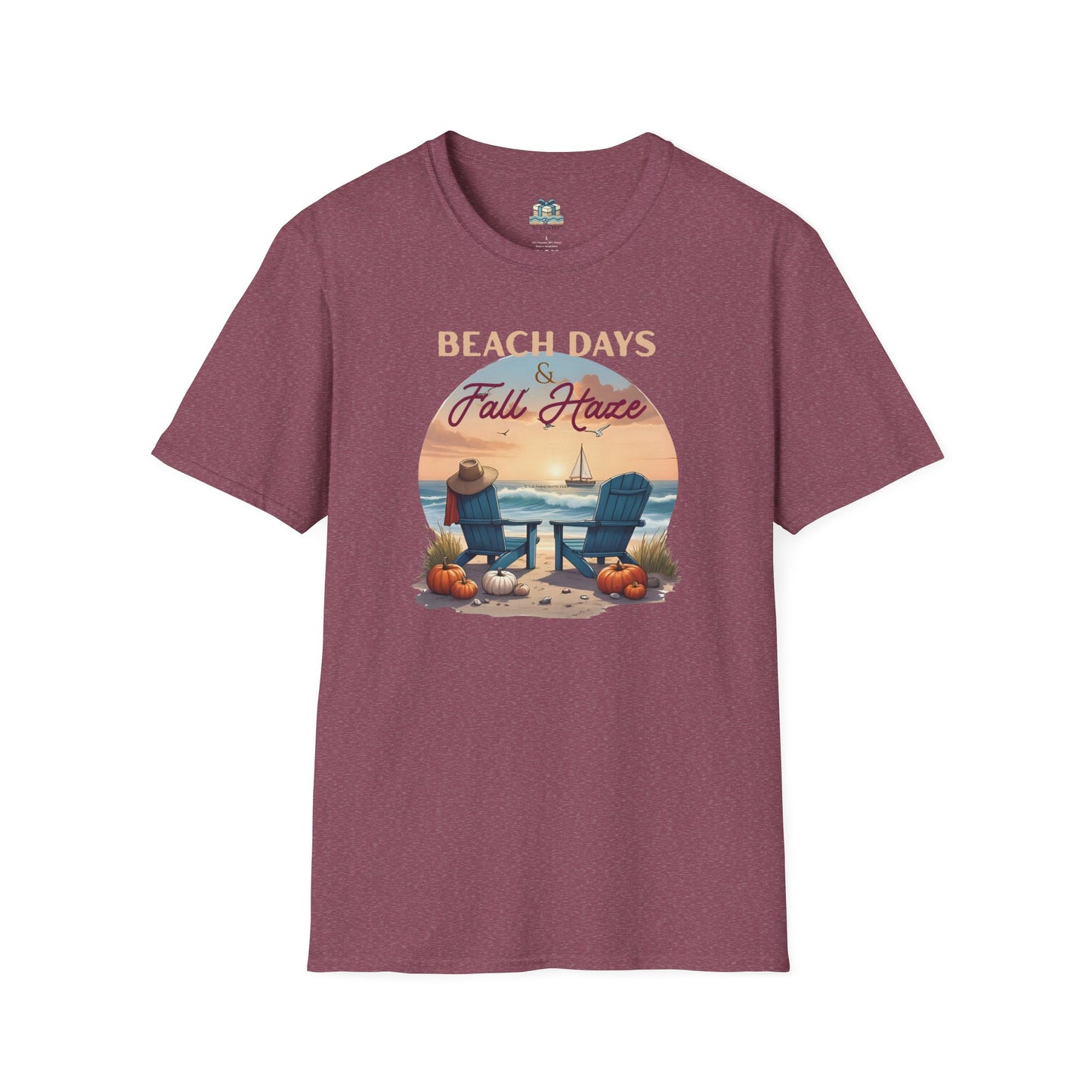 Beach Days Fall Haven Coastal T-Shirt – Autumn Beach Vibes