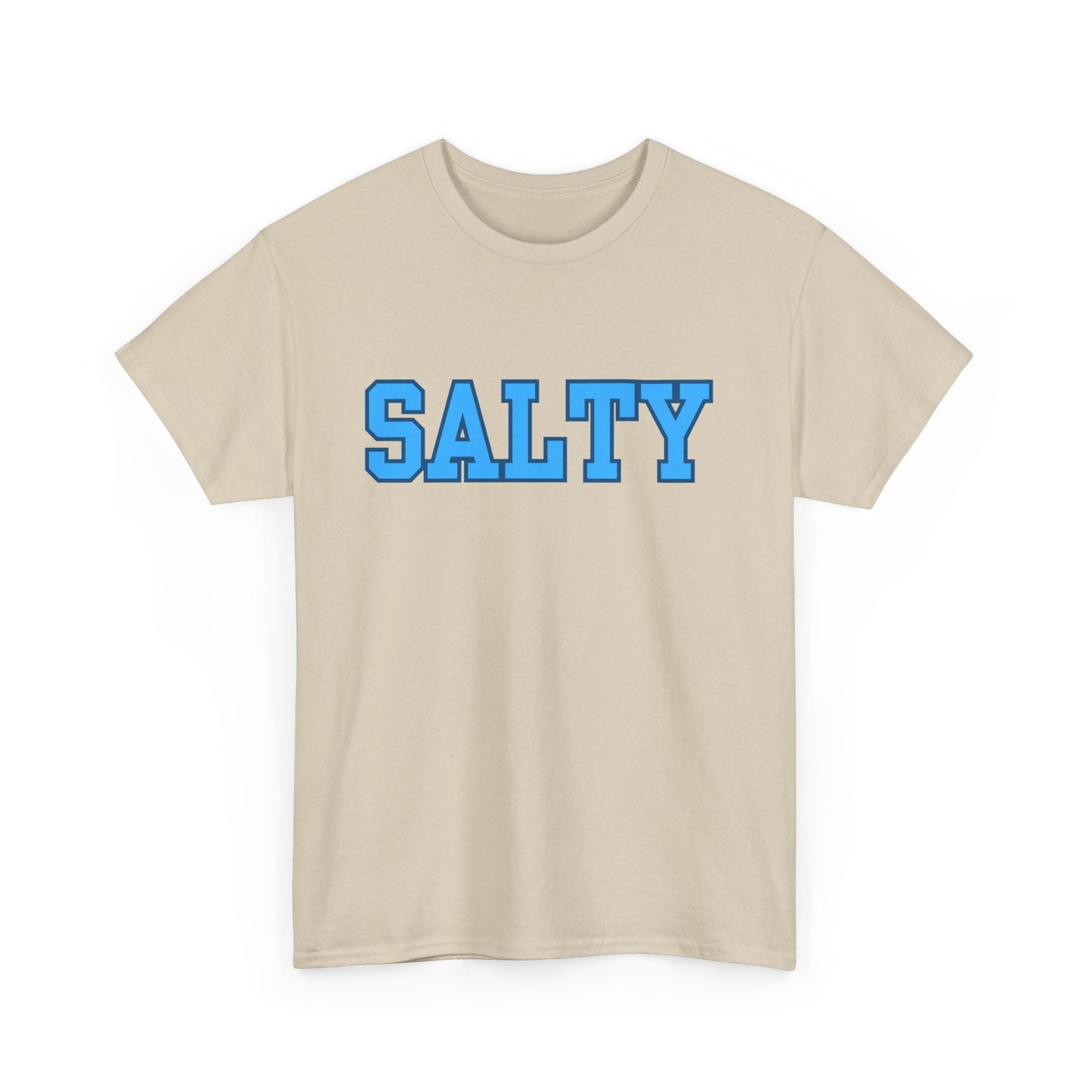 Gildan cotton shirt with fun SALTY beach theme