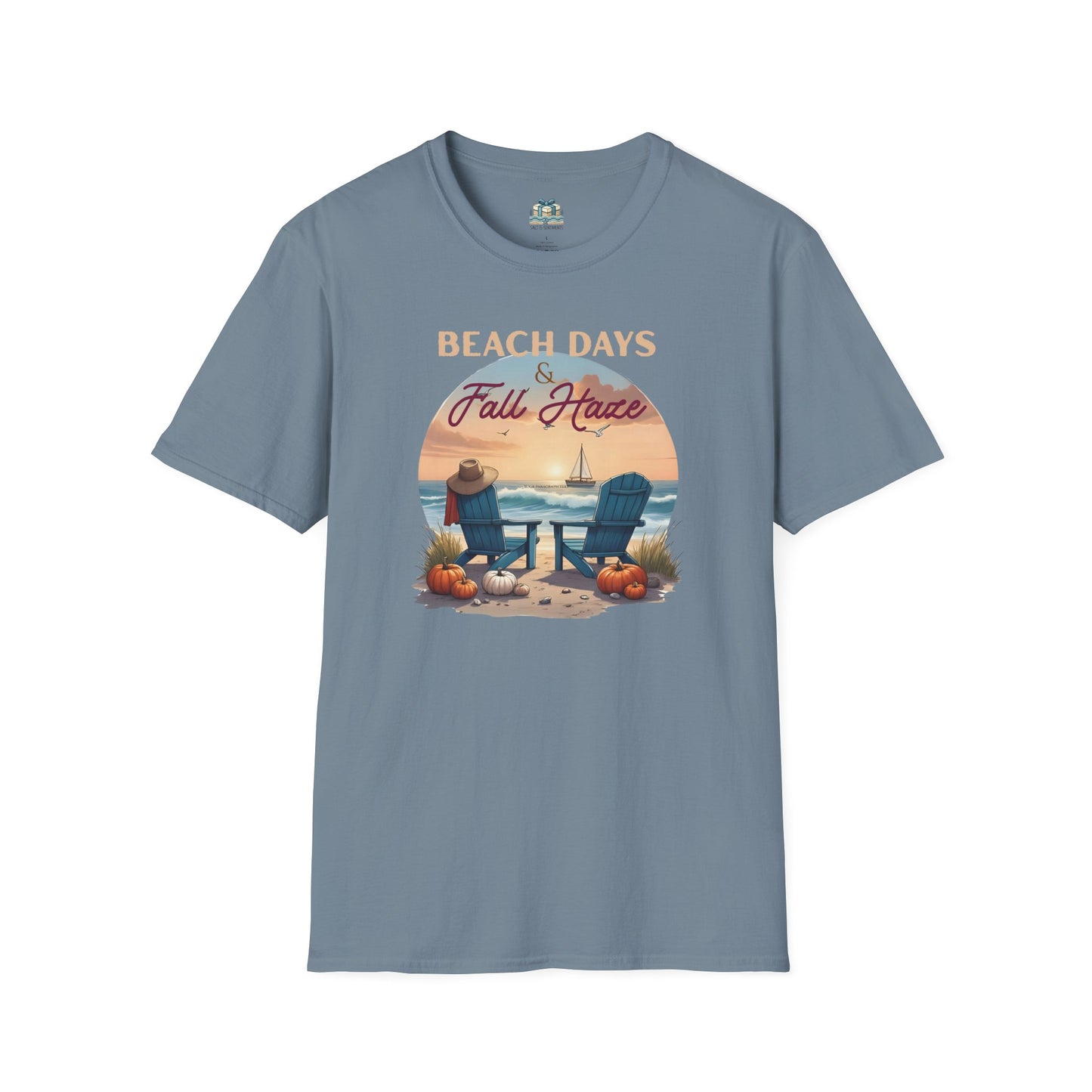 Beach Days Fall Haven Coastal T-Shirt – Autumn Beach Vibes