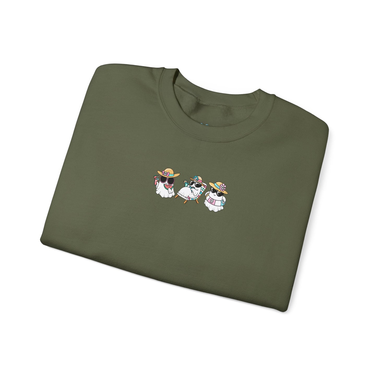 Beach Ghosts Sweatshirt – Cute Coastal Halloween Vibes