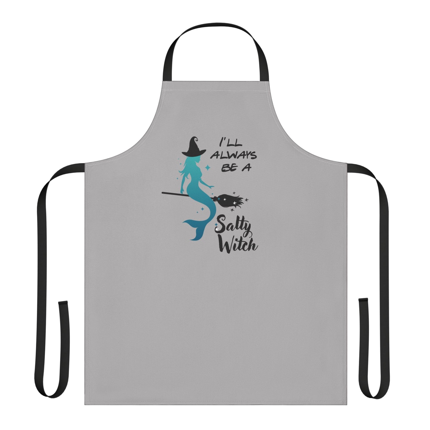 Salty Witch Halloween Apron – Mermaid Witch Cooking Apron for Spooky Season, Coastal Kitchen Vibes