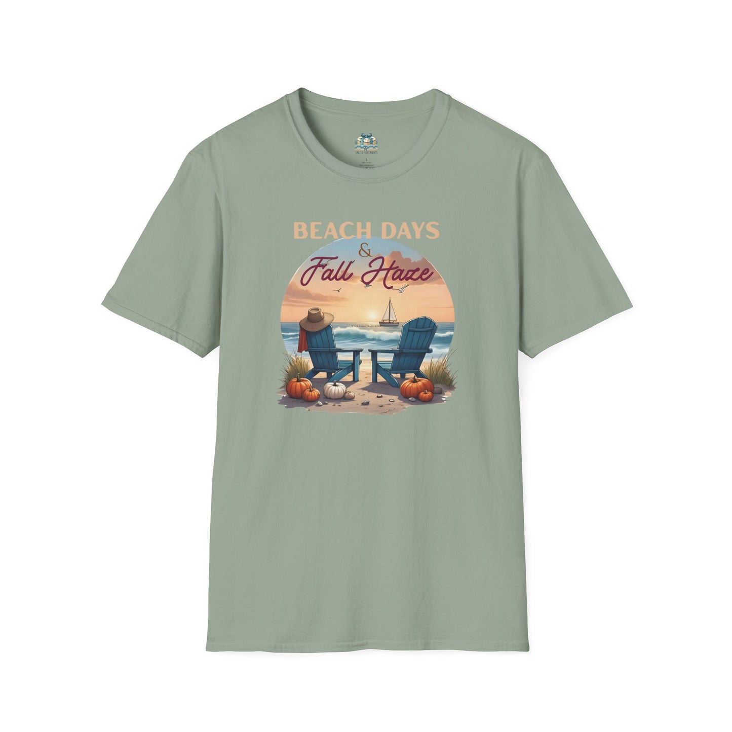 Beach Days Fall Haven Coastal T-Shirt – Autumn Beach Vibes