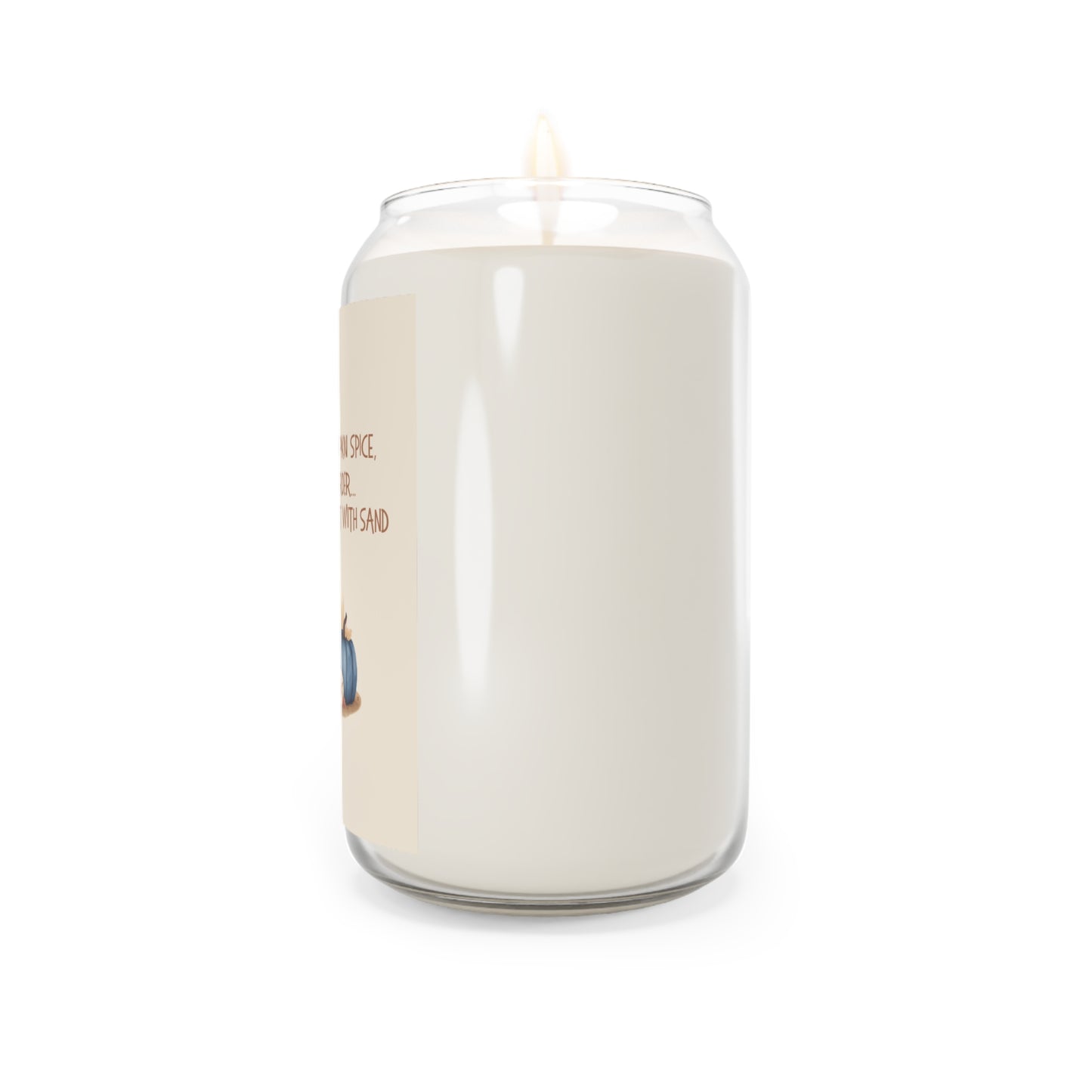 Funny Fall Candle – Pumpkin Spice & Coastal Autumn Vibes – “Same Fall Sh*t, Just With Sand”