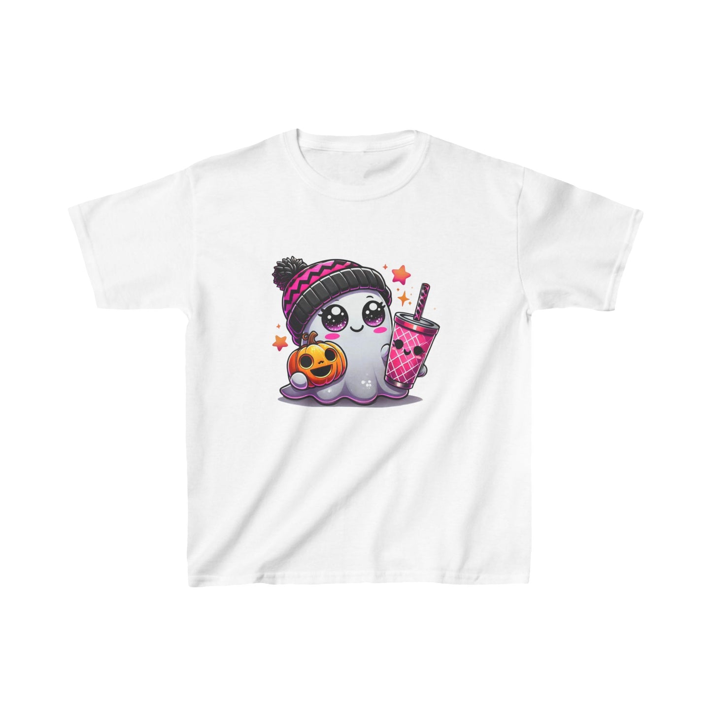 Halloween| Adorable Halloween Ghost Children's T-Shirt: Perfect for Spooky Fun
