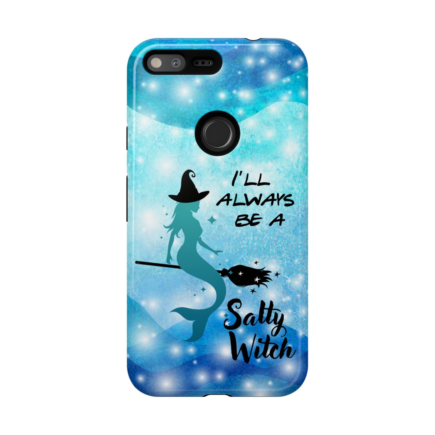 Protective Salty Witch Google Pixel case – mermaid witch artwork for Halloween lovers