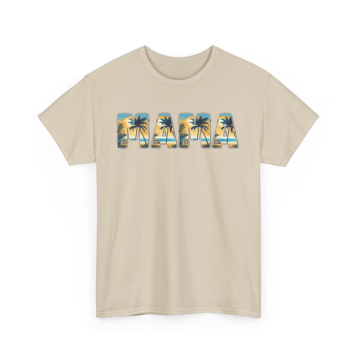 Summer-ready unisex tee for moms with tropical design