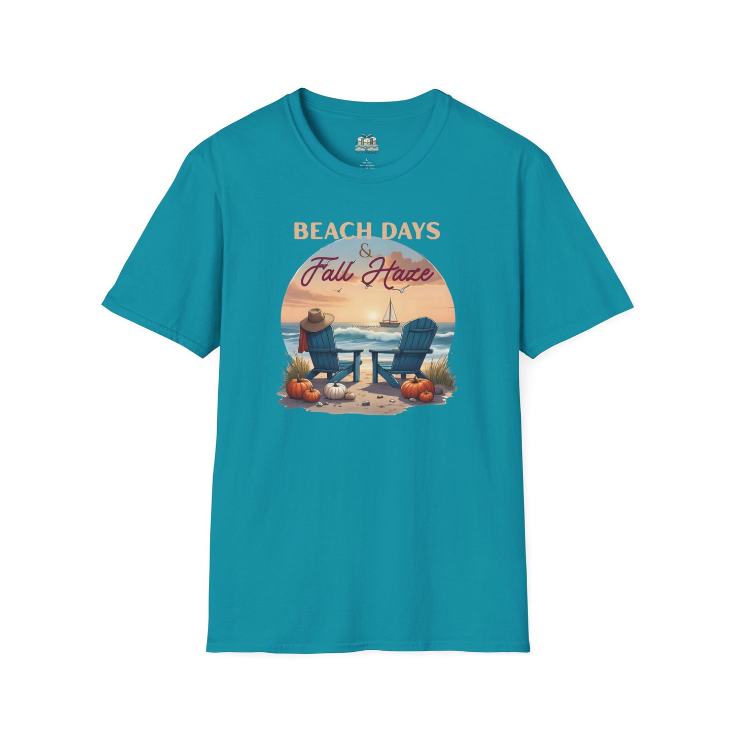 Beach Days Fall Haven Coastal T-Shirt – Autumn Beach Vibes
