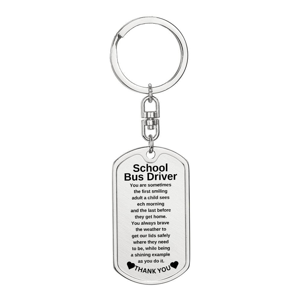 Get trendy with School Bus driver Dog Tag with Swivel Keychain - available at Good Gift Company. Grab yours for $29.95 today!