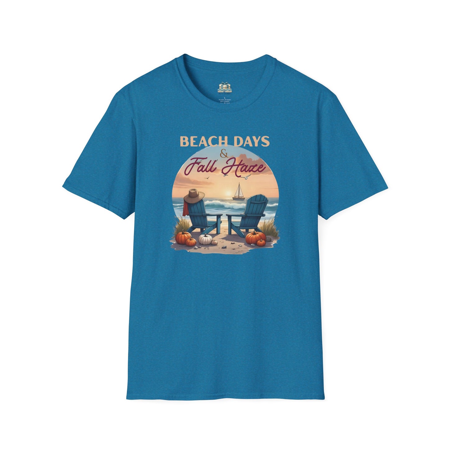 Beach Days Fall Haven Coastal T-Shirt – Autumn Beach Vibes