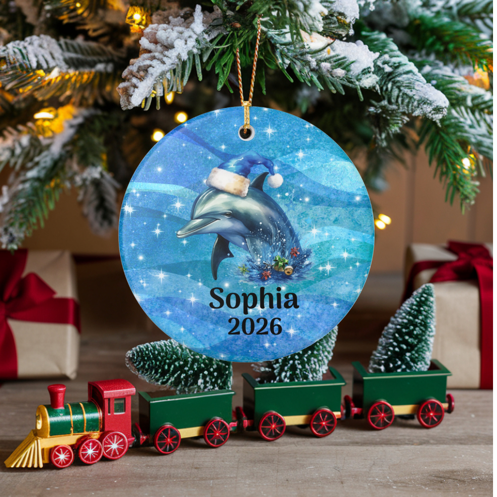 PERSONALIZED DOLPHIN ORNAMENT