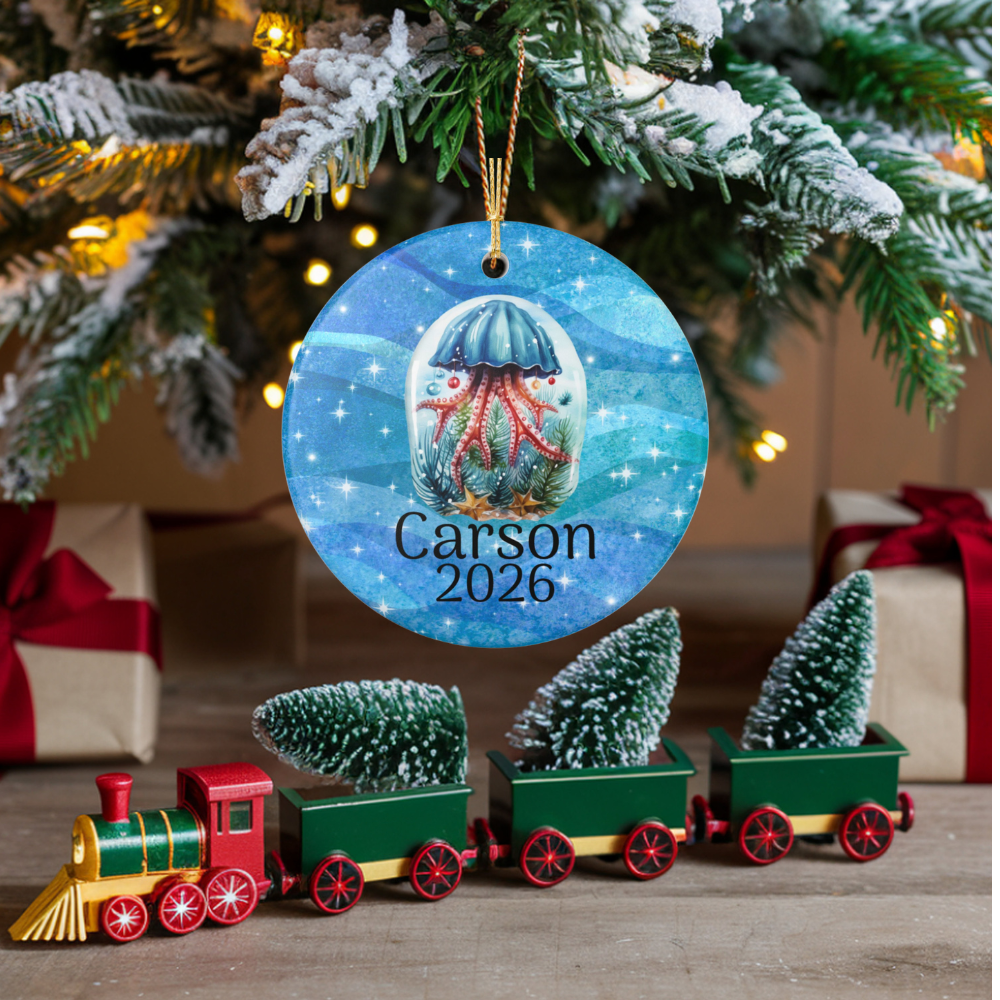 PERSONALIZED JELLY FISH ORNAMENT