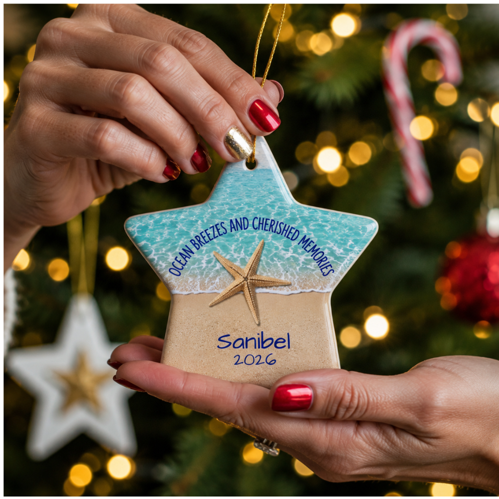 PERSONALIED COASTAL DESTINATION ORNAMENT