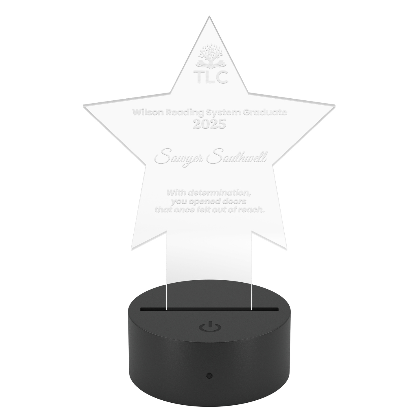 TLC Wilson Graduate Acrylic Plaque