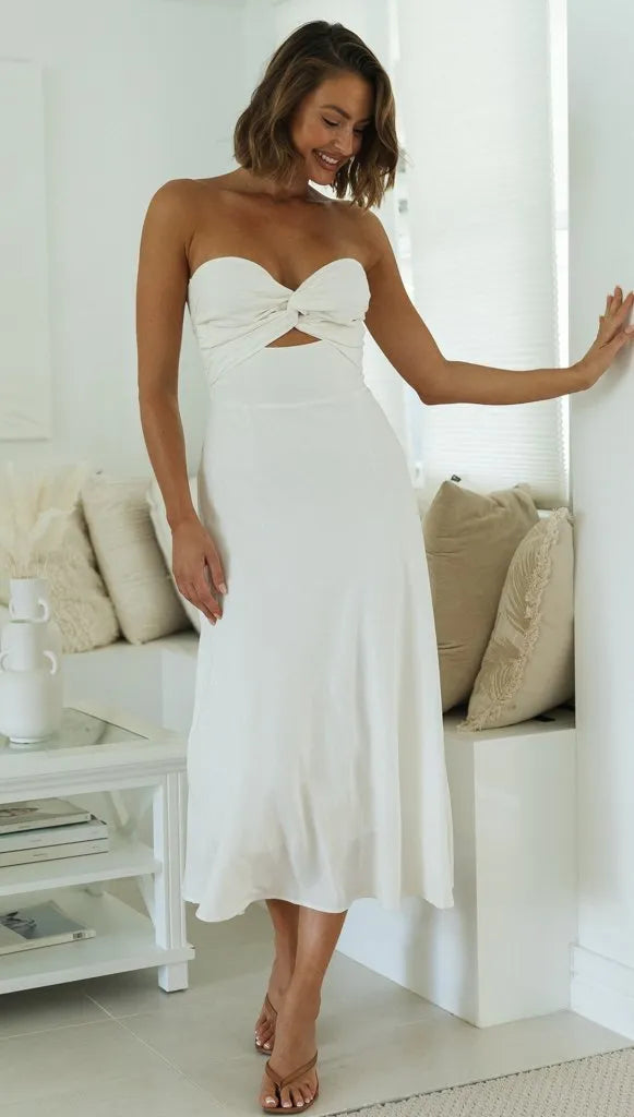 Wrap Top Maxi Dress – Flowy Summer Dress for Women
