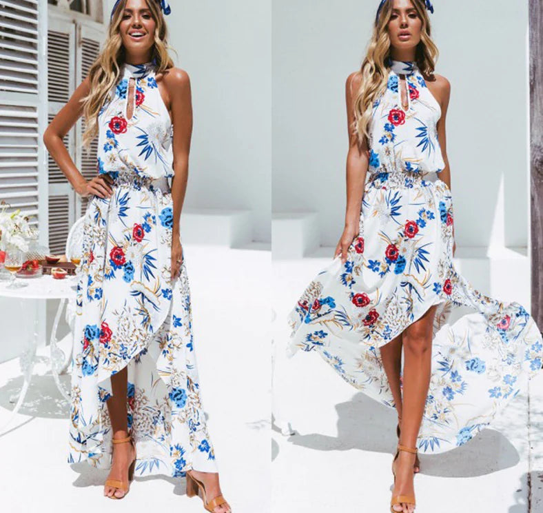 Elegant flowy beach dress with high-quality breathable fabric