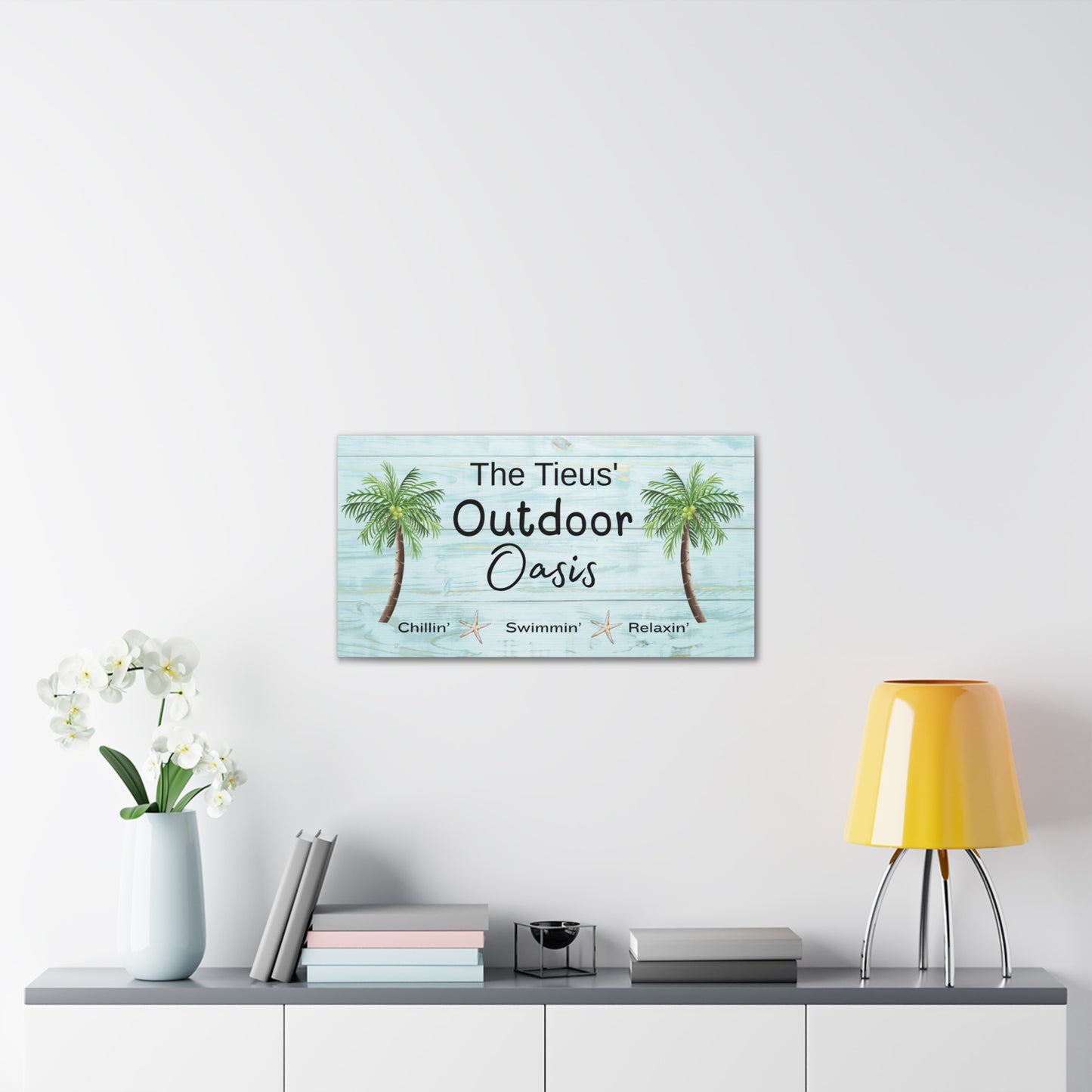 Personalized Outdoor Oasis Canvas