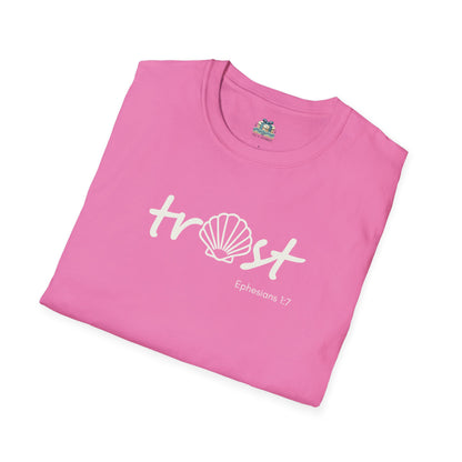 Trust Seashell Christian T-Shirt | Coastal Bible Verse Tee