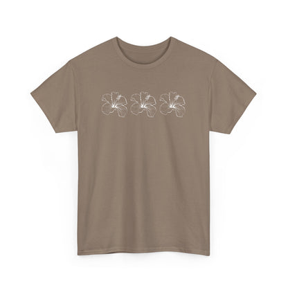 Boho Bloom Unisex Cotton Tee – Beachy Vibe in 16 Color
