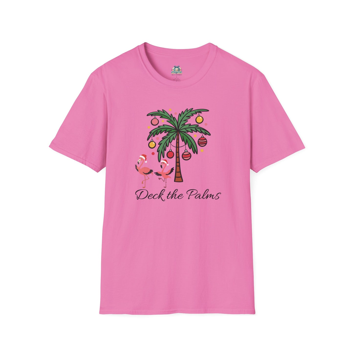 Deck the Palms Coastal Christmas T-Shirt