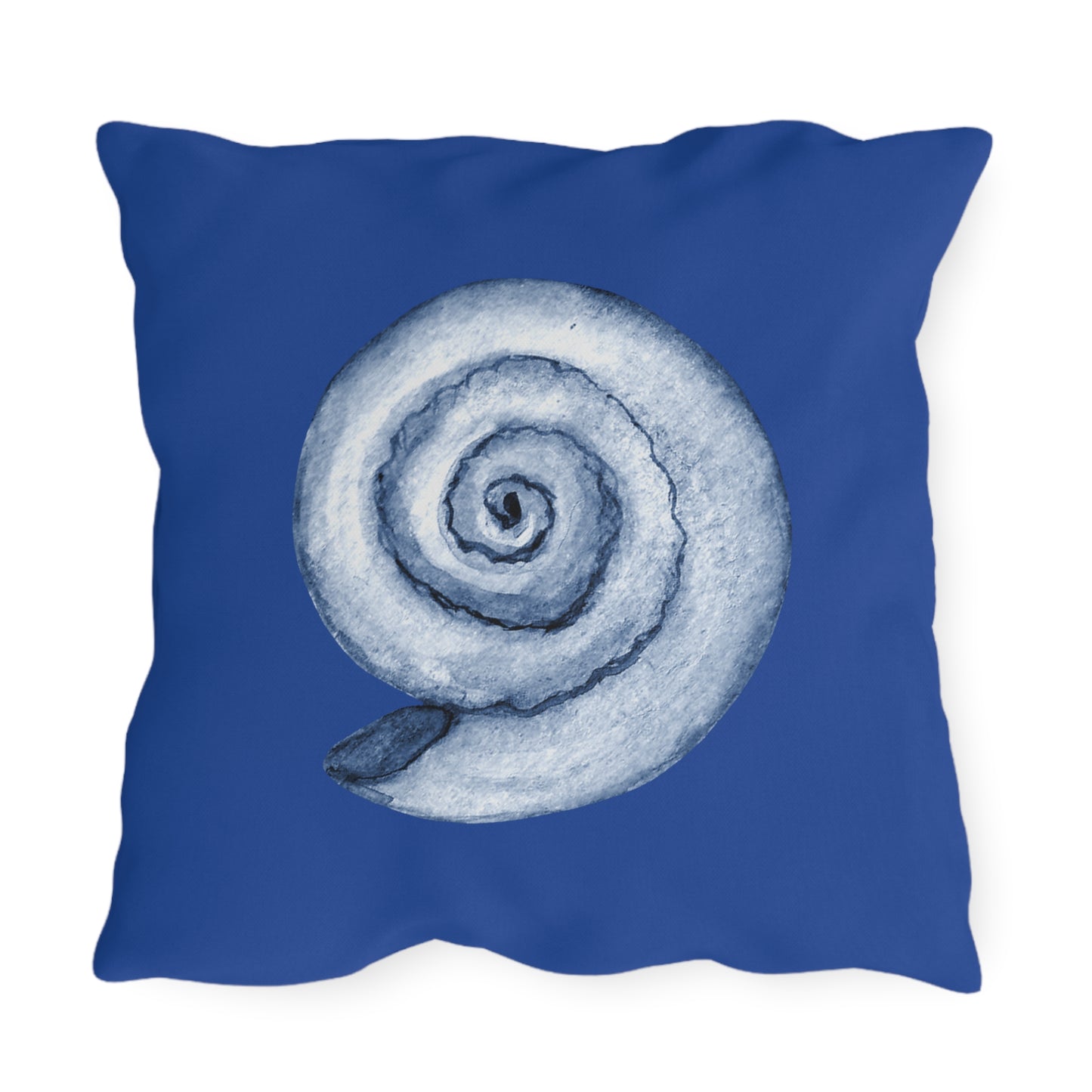 OUTDOOR PILLOW:  SNAIL SHELL DESIGN