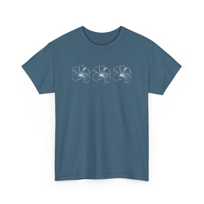 Boho Bloom Unisex Cotton Tee – Beachy Vibe in 16 Color