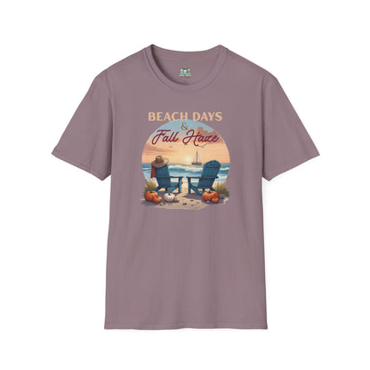 Beach Days Fall Haven Coastal T-Shirt – Autumn Beach Vibes