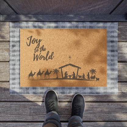 Christmas| Joy To The World Doormat