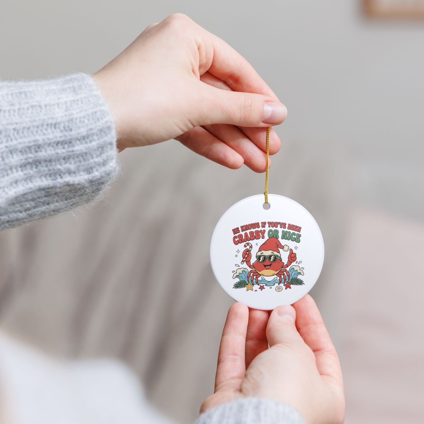 CRABBY OR NICE ORNAMENT