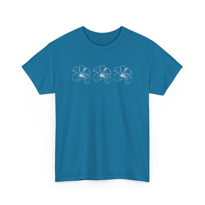 Boho Bloom Unisex Cotton Tee – Beachy Vibe in 16 Color