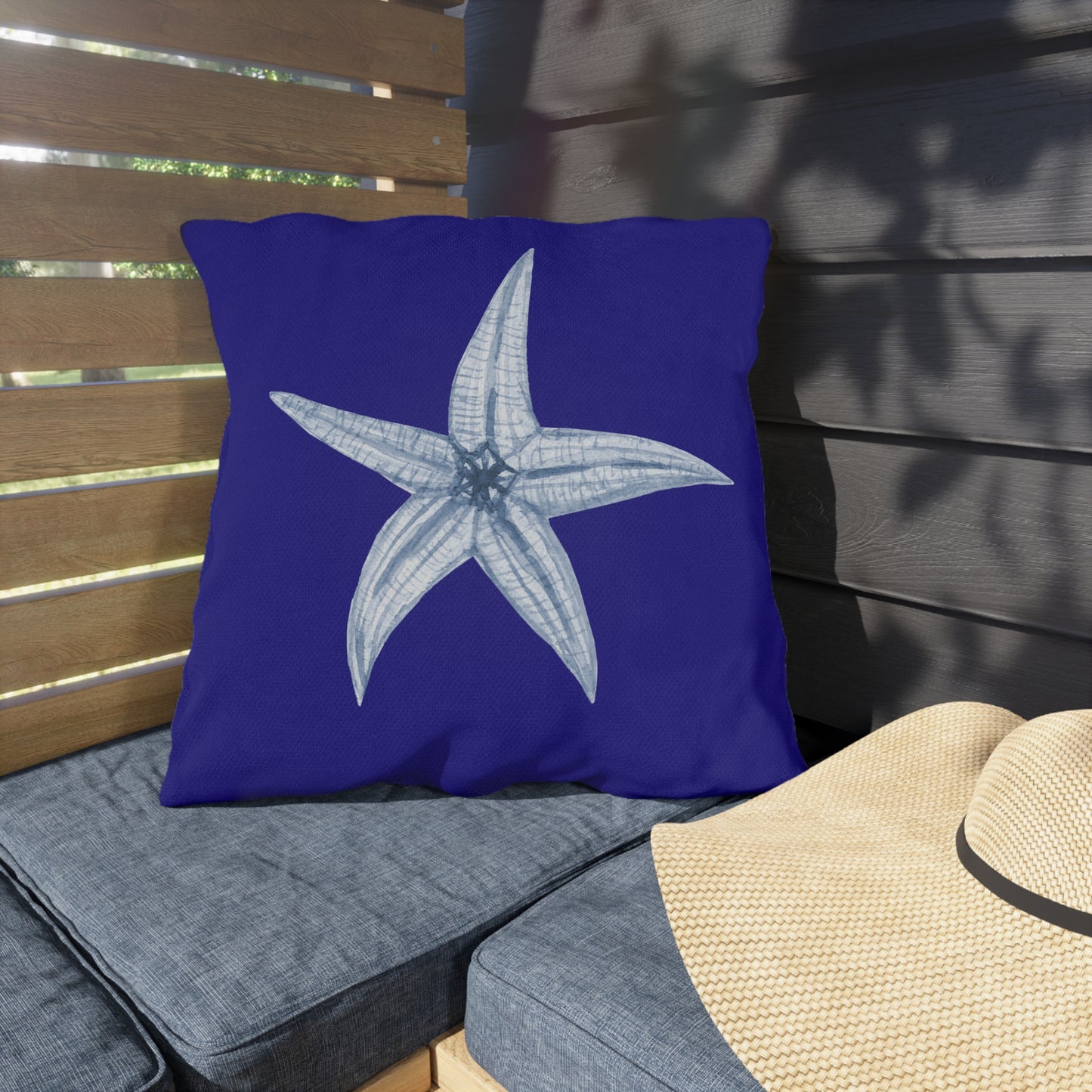 OUTDOOR PILLOWS:  STARFISH DESIGN