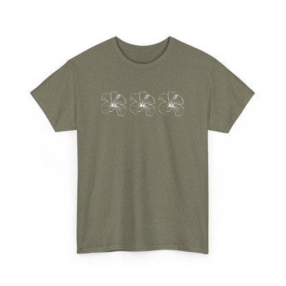 Boho Bloom Unisex Cotton Tee – Beachy Vibe in 16 Color