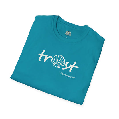 Trust Seashell Christian T-Shirt | Coastal Bible Verse Tee