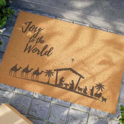 Christmas| Joy To The World Doormat