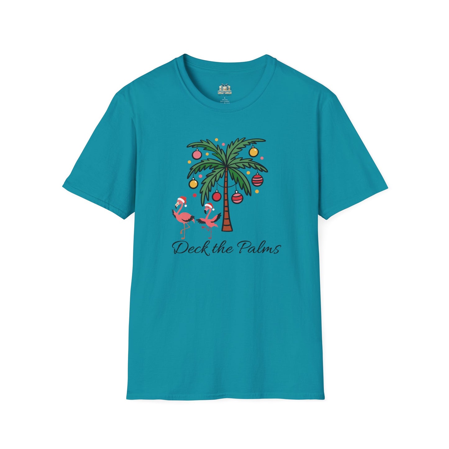 Deck the Palms Coastal Christmas T-Shirt
