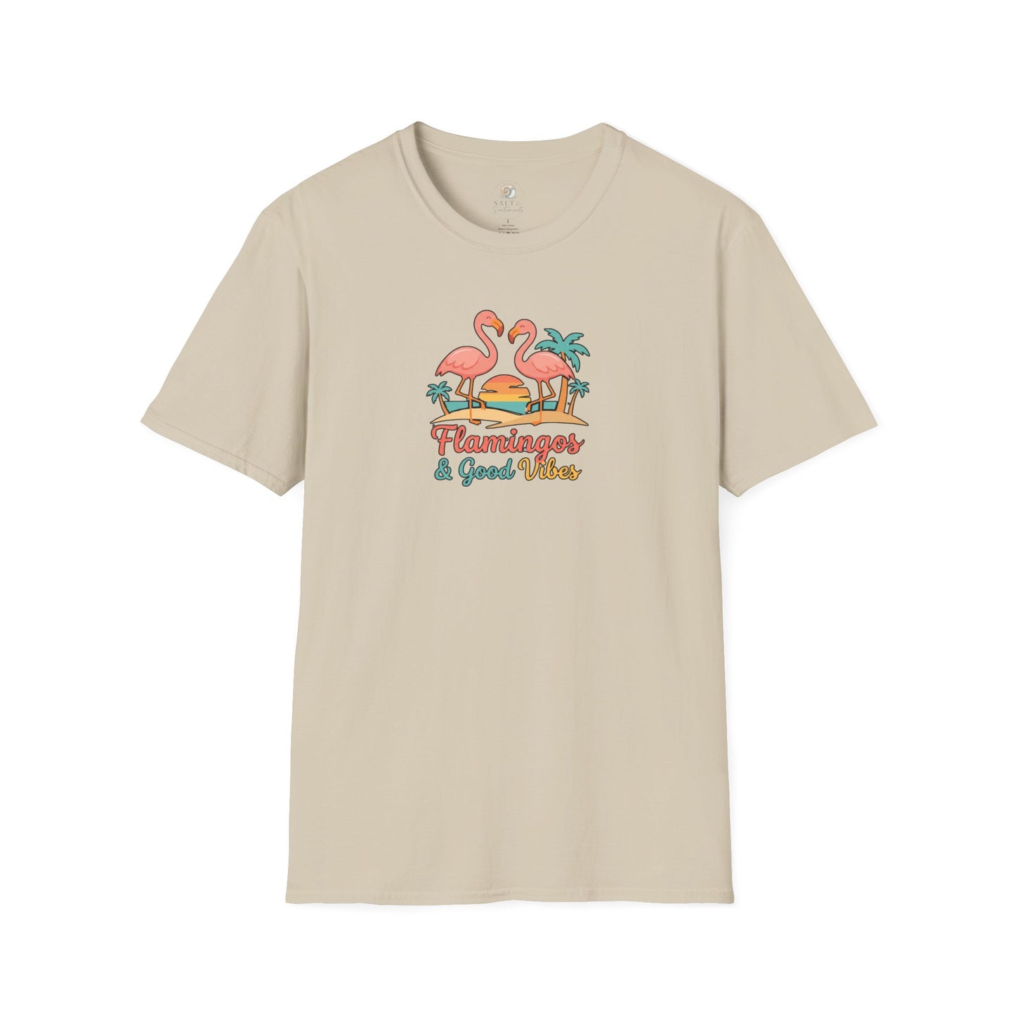 FLAMINGOS & GOOD VIBES TEE