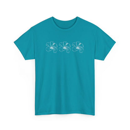 Boho Bloom Unisex Cotton Tee – Beachy Vibe in 16 Color