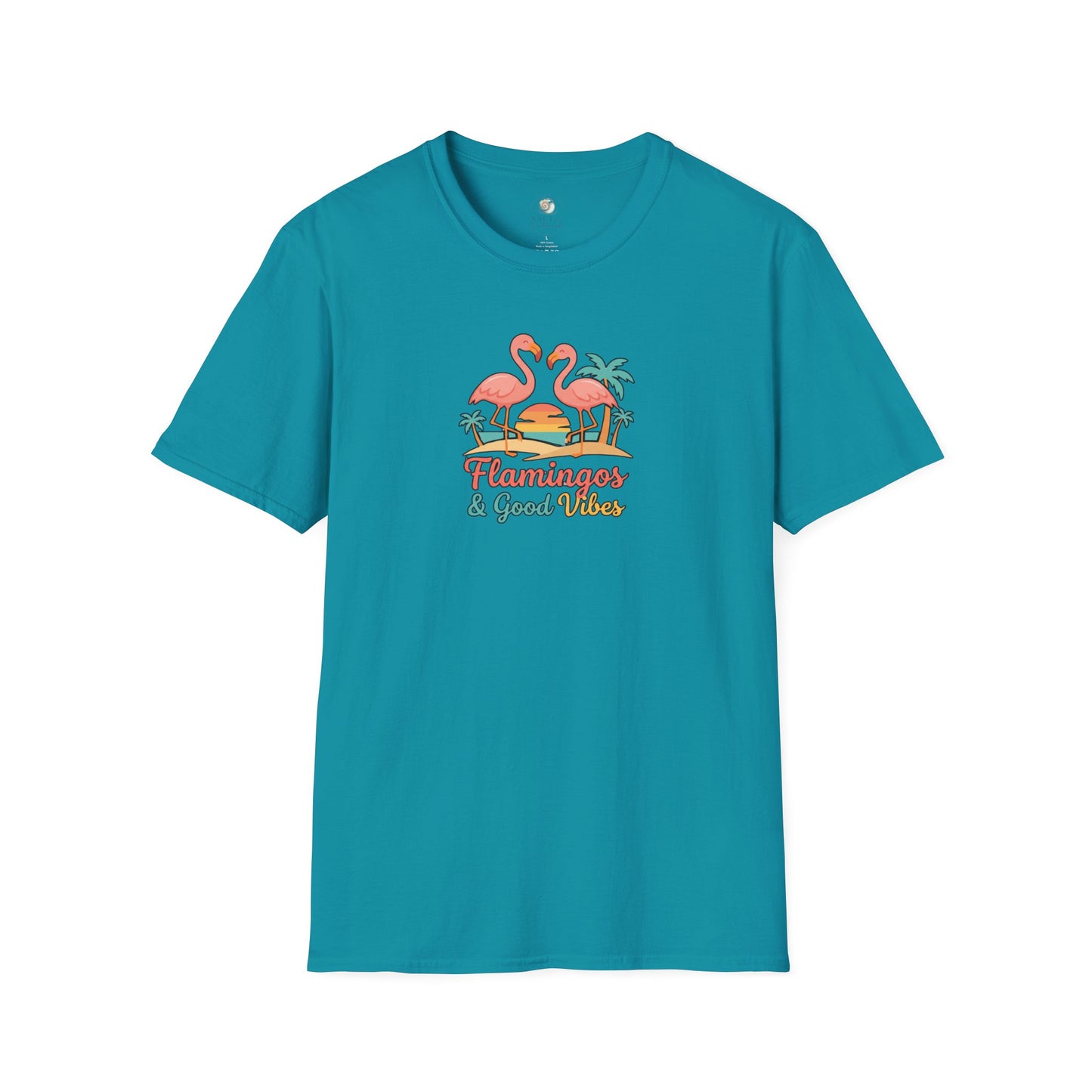 FLAMINGOS & GOOD VIBES TEE
