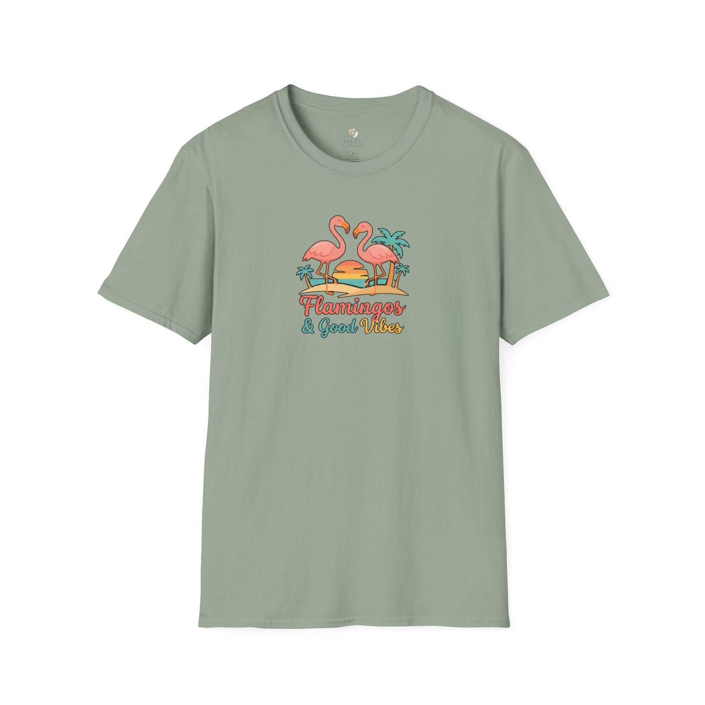 FLAMINGOS & GOOD VIBES TEE