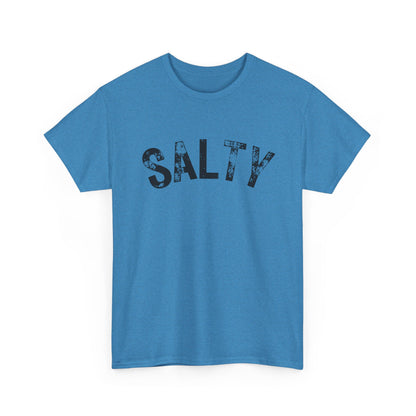 SALTY Distressed Graphic Tee – 15 Colors, Beach Vibes Unisex