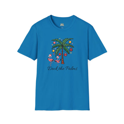 Deck the Palms Coastal Christmas T-Shirt