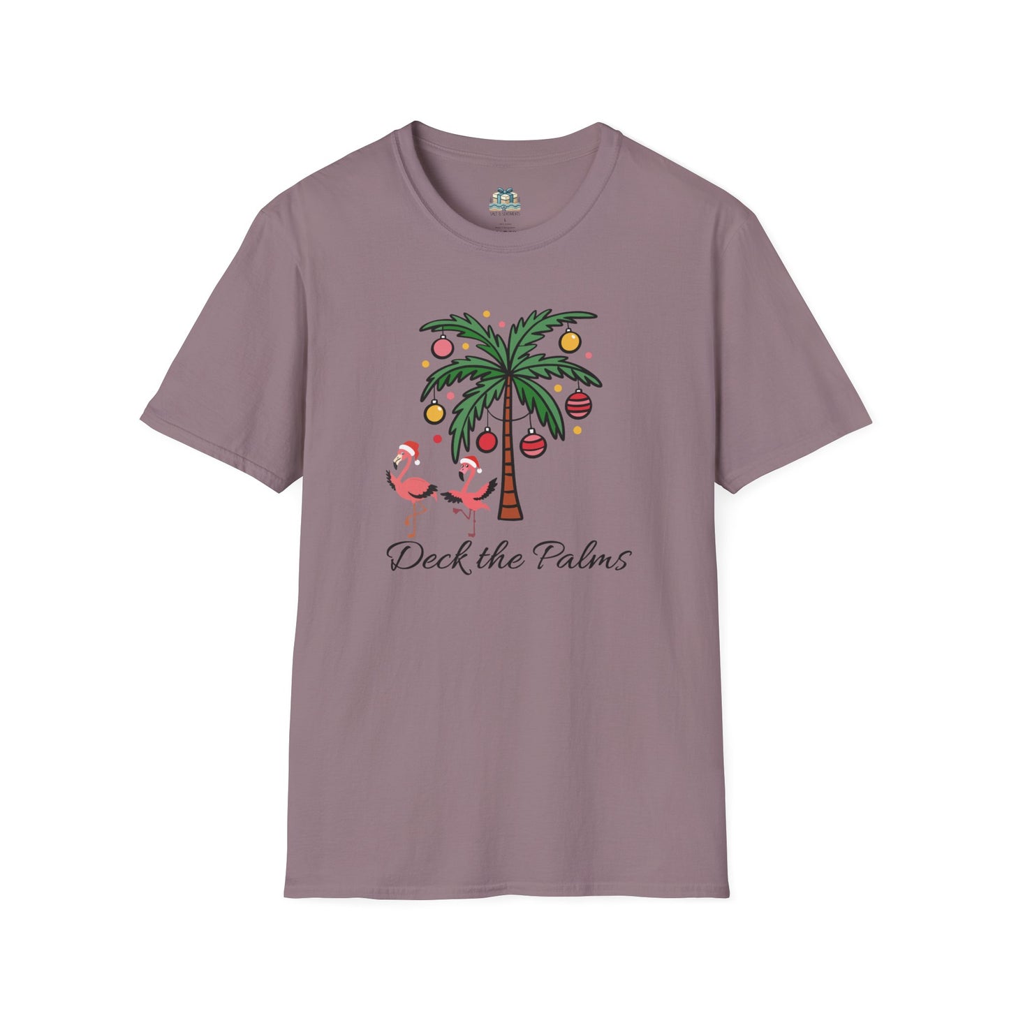 Deck the Palms Coastal Christmas T-Shirt