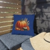 Fall Pumpkin Throw Pillow – Autumn Harvest Decorative Cushion for Cozy Seasonal Decor