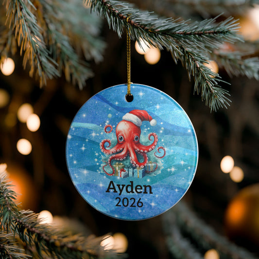 PERSONALIED OCTOPUS ORNAMENT