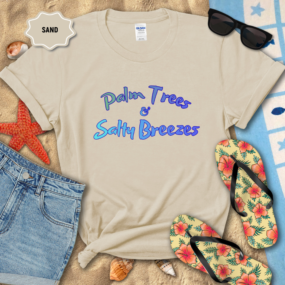 PALM TREES & SALTY BREEZES TEE