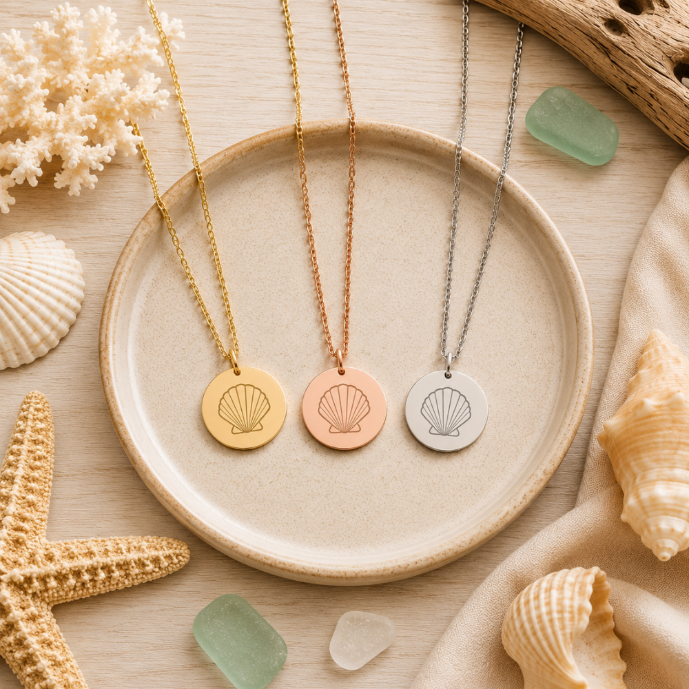COASTAL SCALLOP NECKLACE