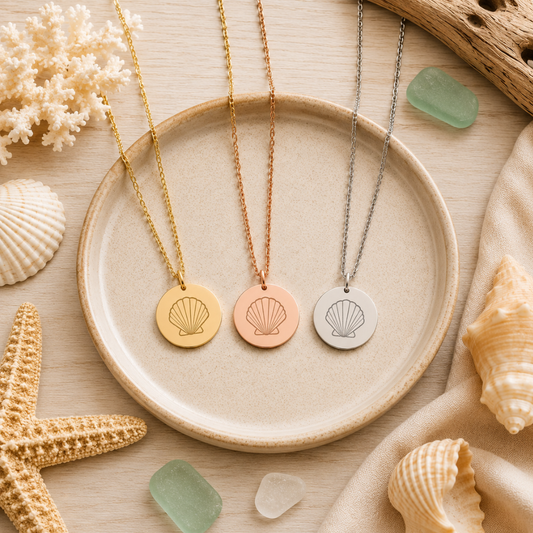 COASTAL SCALLOP NECKLACE