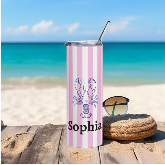 SEA LIFE LOBSTER SKINNY TUMBLER, 20oz