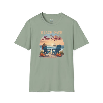Beach Days Fall Haven Coastal T-Shirt – Autumn Beach Vibes