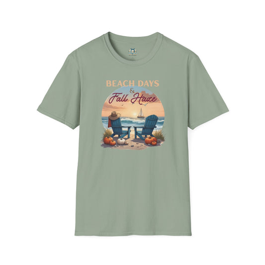 Beach Days Fall Haven Coastal T-Shirt – Autumn Beach Vibes